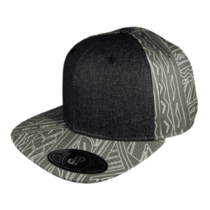 2 Tone Black Denim/ Olive Tribal