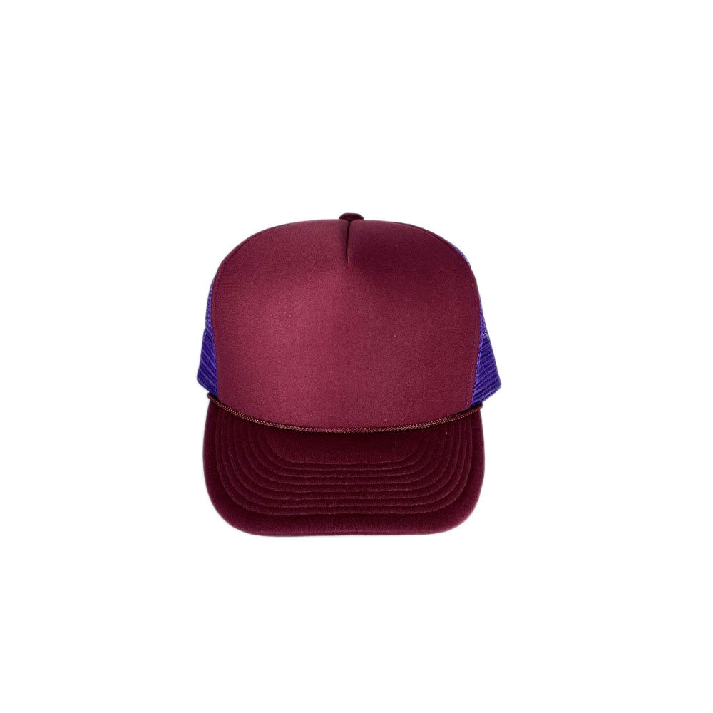 burgundy-Purple-Mesh-Foam-Trucker-Hat