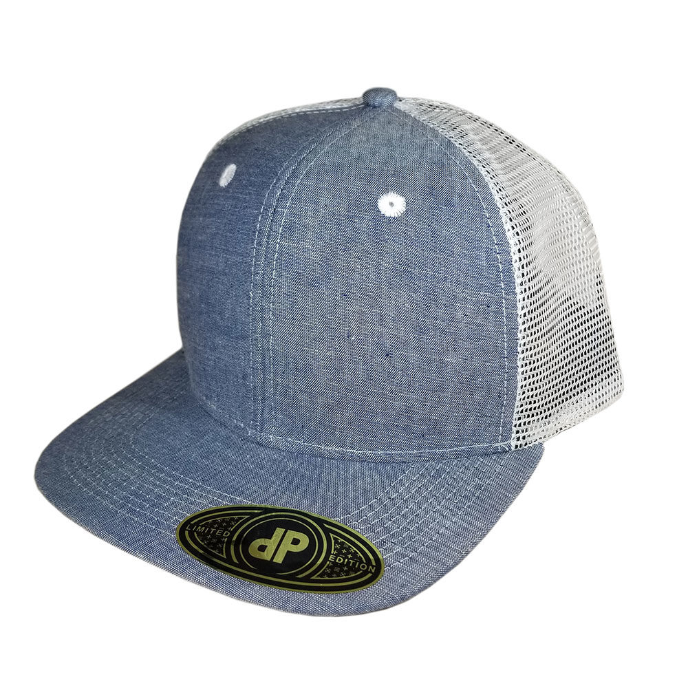 Baby-Denim-Blue-Mesh-Flatbill-Snapback-Hat