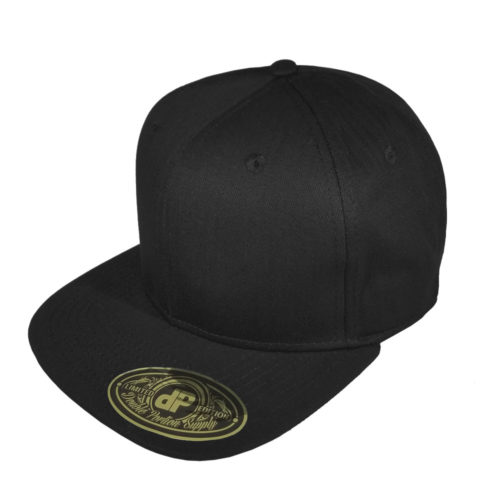 Solid-Black-Snapback-Hat