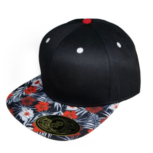 Black-and-Red-Hibiscus-Bill-Snapback
