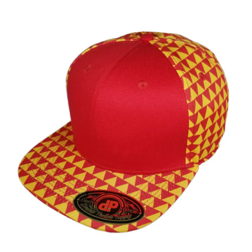 Red-Yellow-Triangles-Snapback-Hat