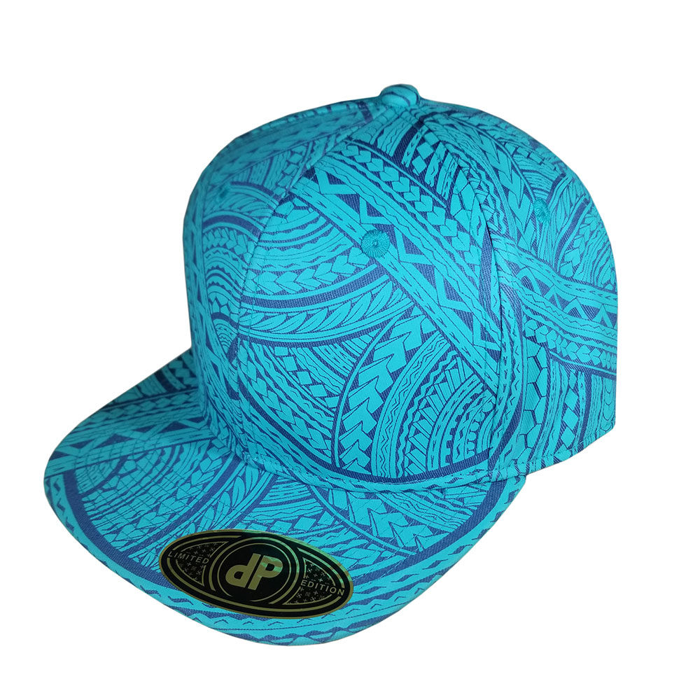 Tribal-Blue-Mint-Royal-Snapback-Flatbill-Hat-Cap