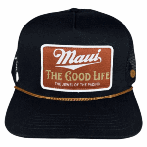 5 Panel Black Mesh: Maui The Good Life Patch