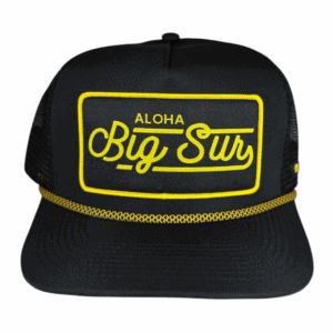 anxd 5 panel black mesh golden rope aloha big sur patch