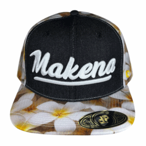 anxd black denim plumeria white 3d makena