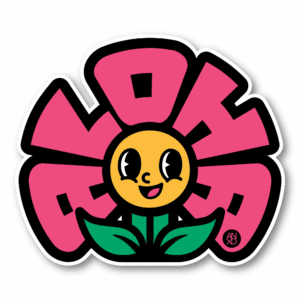 anxd aloha peddles flower sticker