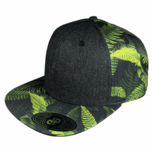 black denim/ fern