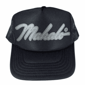 black foam trucker grey metallic mahalo