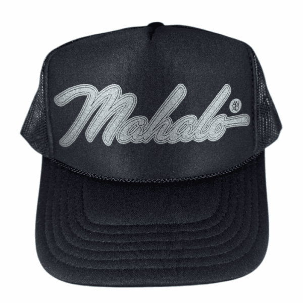 black foam trucker grey metallic mahalo