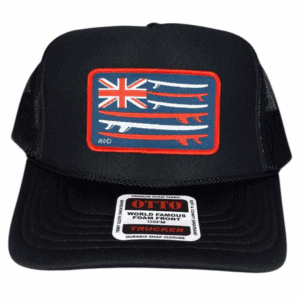 Black Otto- Hawaiian Surfboard Flag Patch Foam Trucker