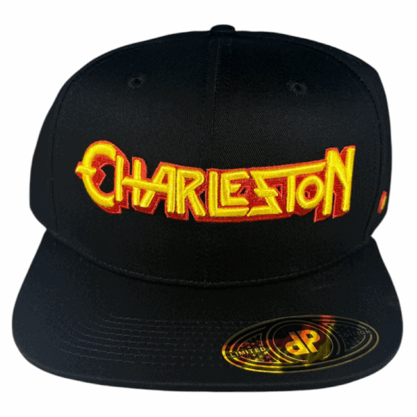 black snapback red and yellow charleston