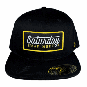 anxd black snapback/ saturday swap meet patch