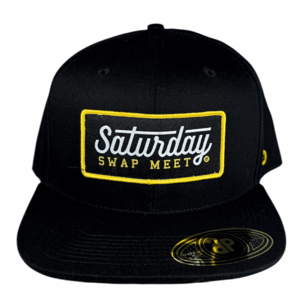 anxd black snapback/ saturday swap meet patch