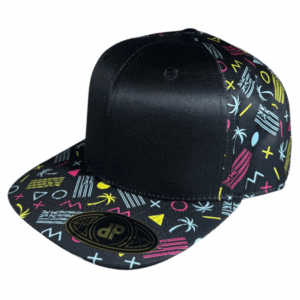 2 tone black/ neon hawaii tic tac toe