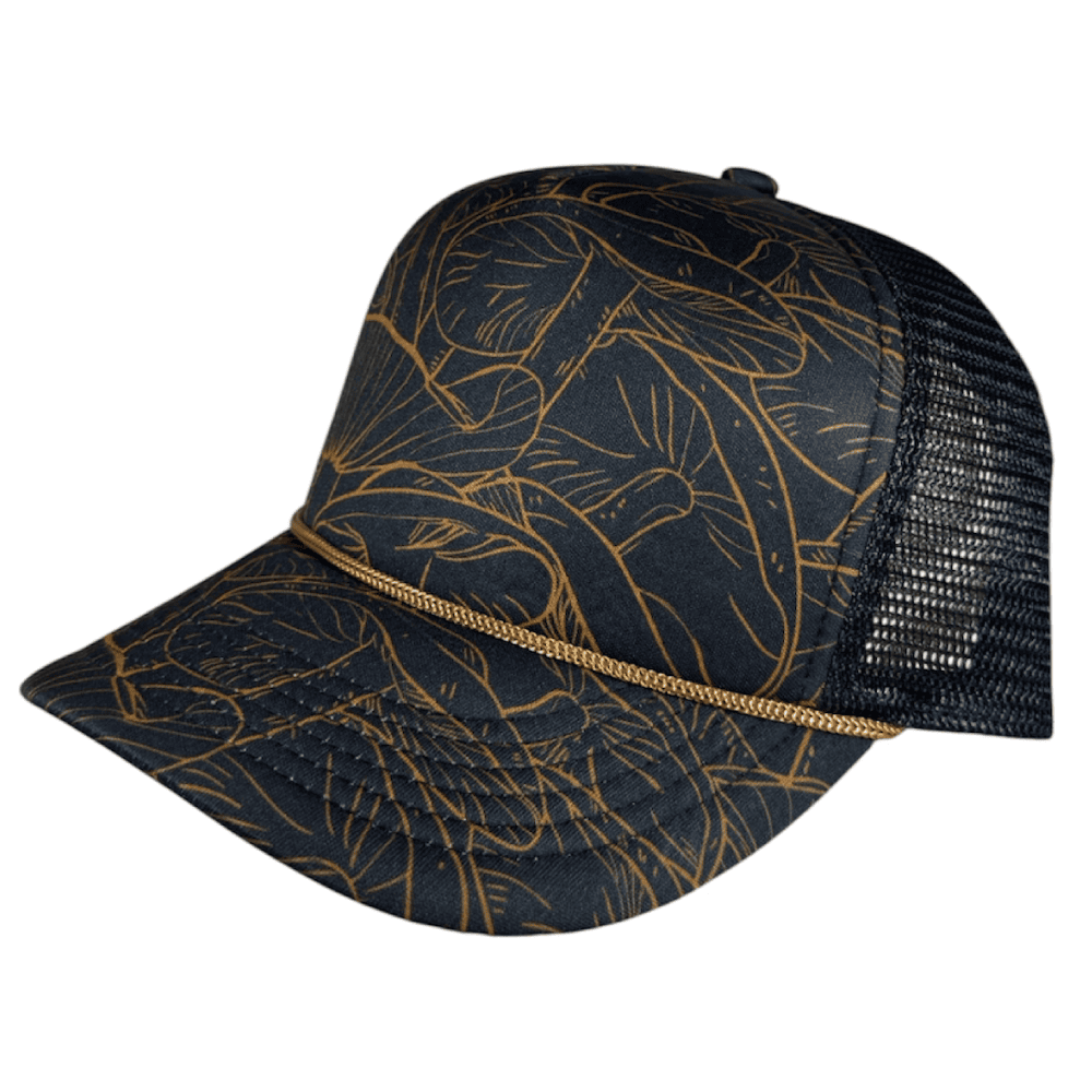 black and gold mushrooms