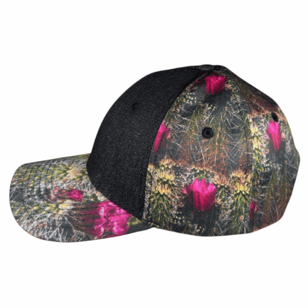 black denim cactus curved bill side