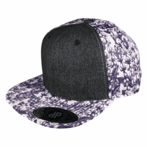 black denim/ purple lei's
