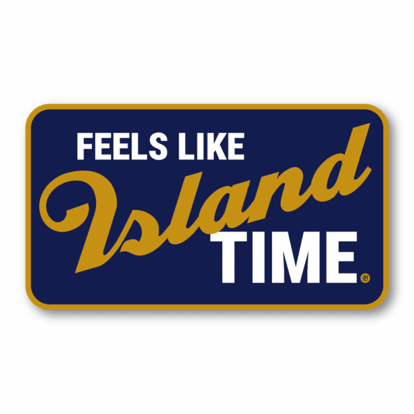 anxd feels like island time sticker