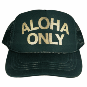 ANXD Forest: Gold Aloha Only Youth Foam Trucker