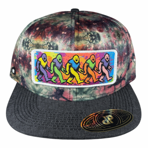 anxd denim tie dye/yeti patch