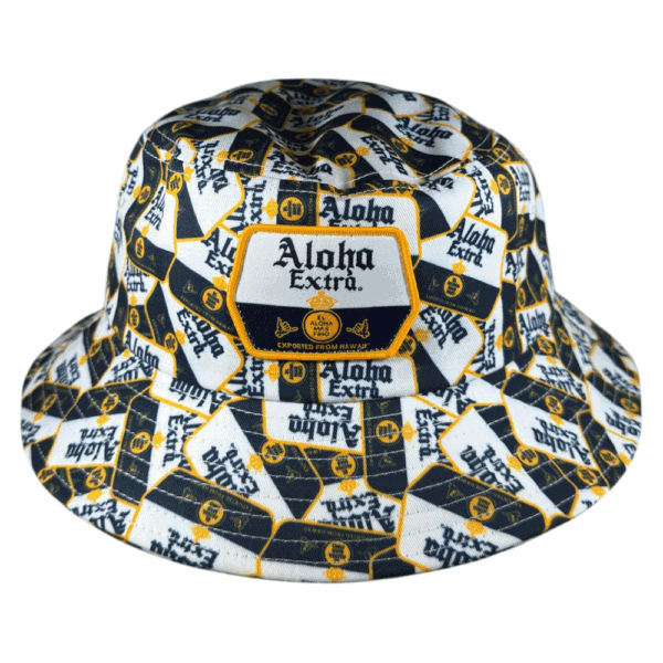 gold aloha extra bucket hat