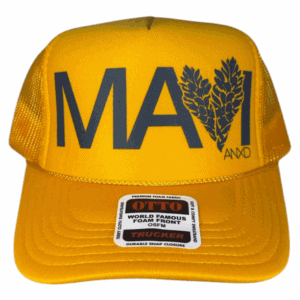 Gold Foam Trucker: Black Maui Ginger