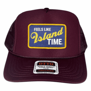 ANXD Maroon Foam Trucker/ Feels Like Island Time Patch