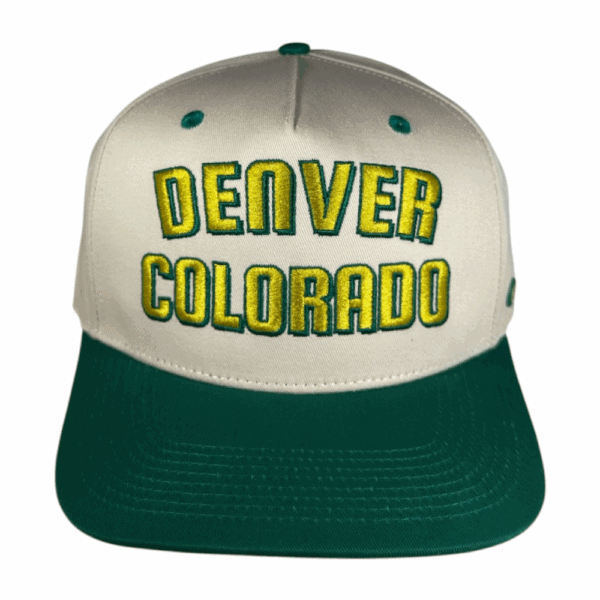 mid curve 5 panel khaki/ kelly: charleston s. carolina