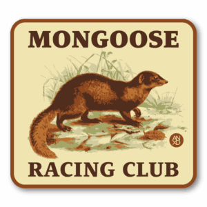 anxd mongoose racing club sticker