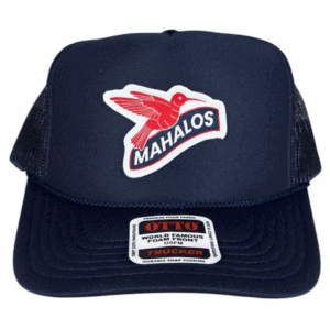 anxd navy foam trucker: mahalo oil patch