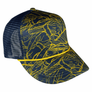 Navy/ Yellow Mushroom