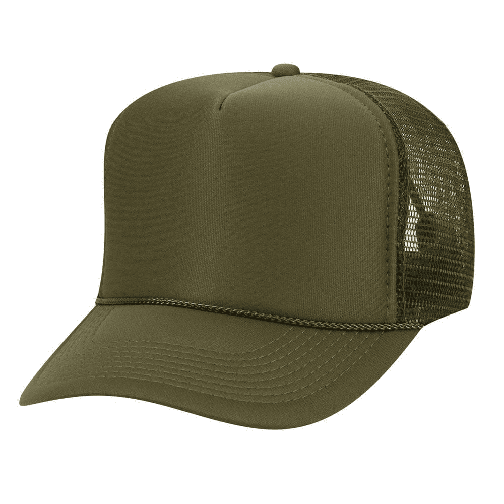 olive green foam trucker adult 3