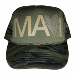 Olive Camo/ Gold Maui Ginger Foam Trucker