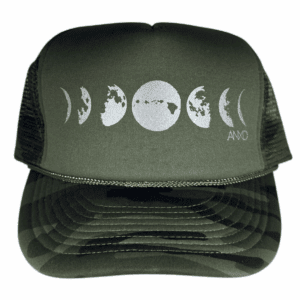 ANXD Olive Camo/ Silver Moon Phases Foam Trucker