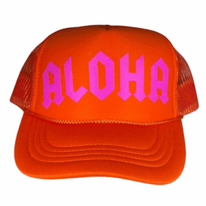 Orange/ Pink Aloha DC Youth Foam Trucker