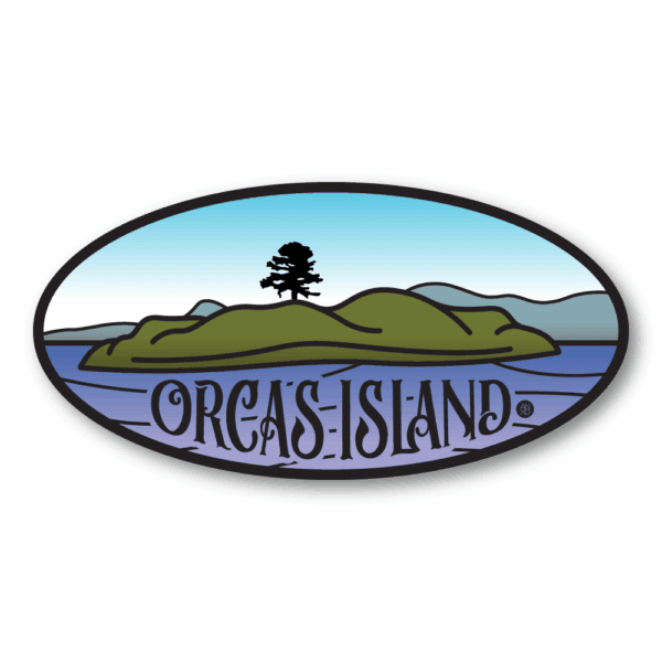 anxd orcas island oval sticker