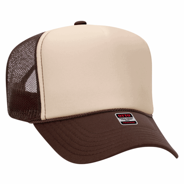 otto foam trucker brown tan brown