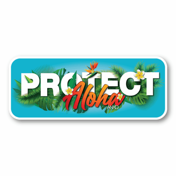 anxd protect aloha sticker