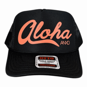Black Foam Trucker / Coral Crenshaloha