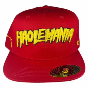 Red Snapback/ Black and Yellow HAOLEMANIA