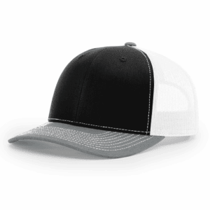 Richardson 112 Tricolor Black/White/Heather Grey