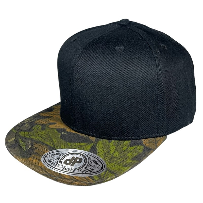 Black/ Real Tree Camo Bill