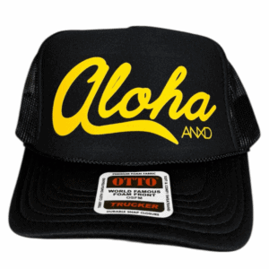Black Foam Trucker / Yellow Crenshaloha