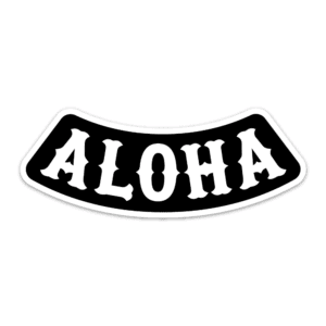 aloha biker sticker pack