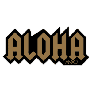 anxd aloha dc sticker