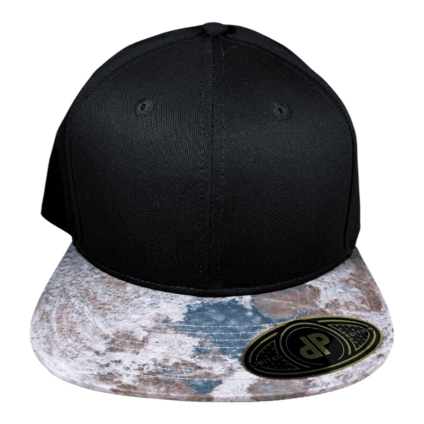 black full moon bill snapback