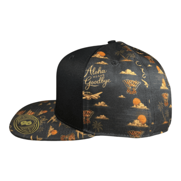 black / aloha means goodbye snapback