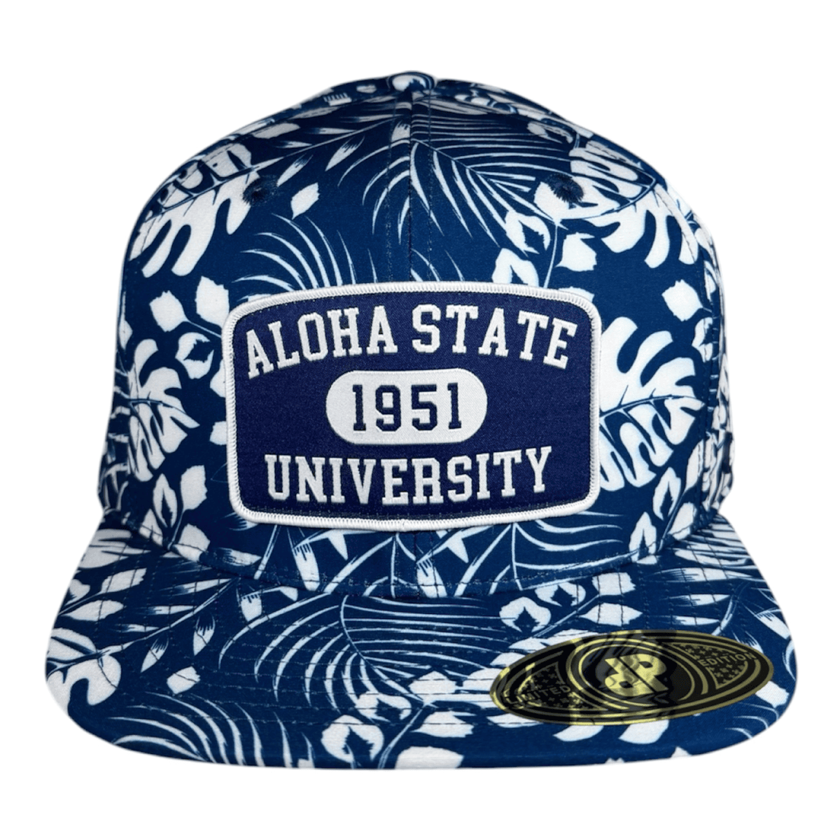 anxd blue monstera / aloha state university patch