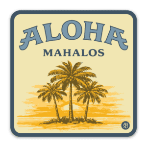 camaloha mahalos sticker pack